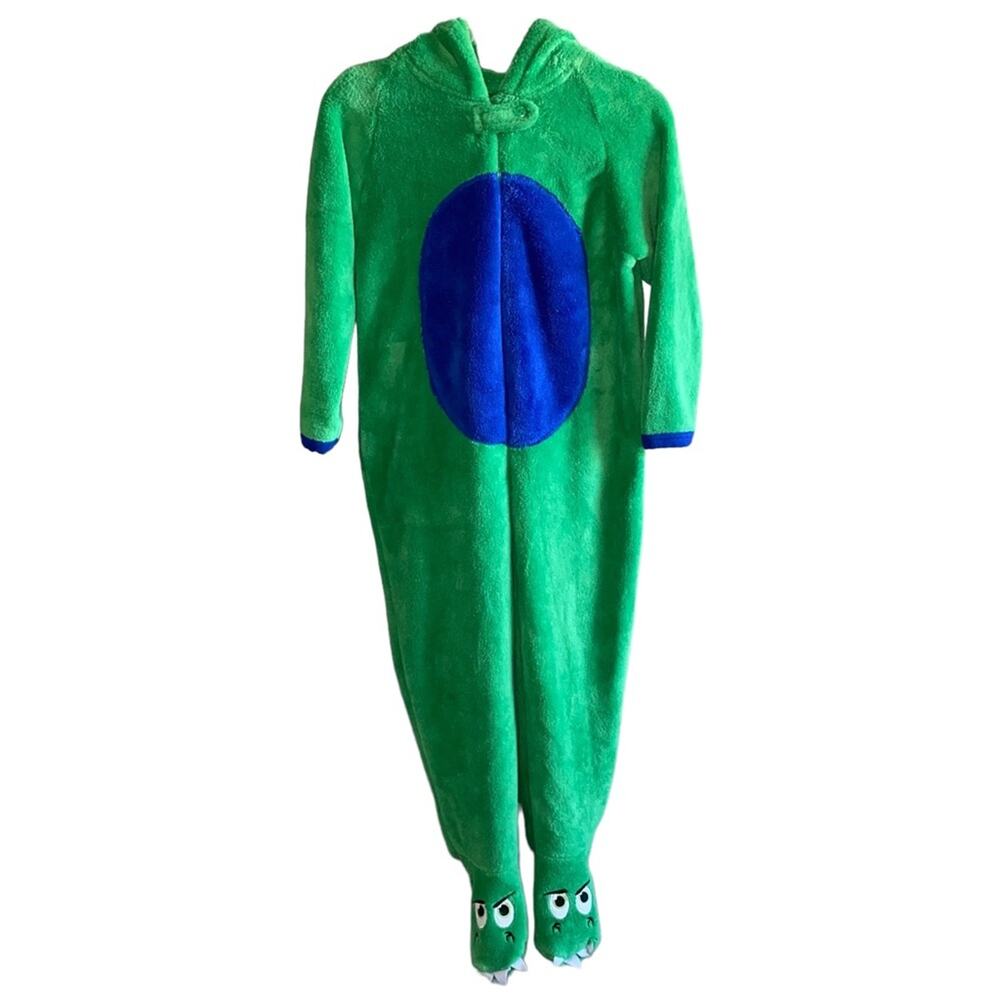 Primark‎ Kids Crocodile Dinosaur Hooded One-Piece Pajamas Costume 5–6Y